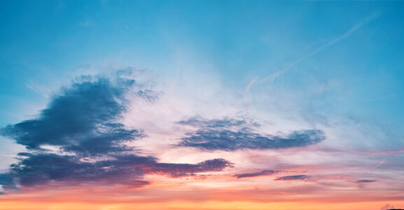 Sky Background with a Pastel Gradient photo