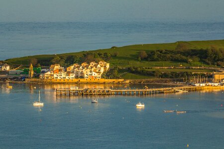 Swanage bay ocean seascape photo