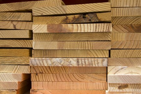 Timber wooden stack