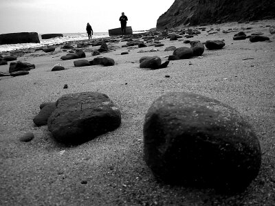 People sand sea photo