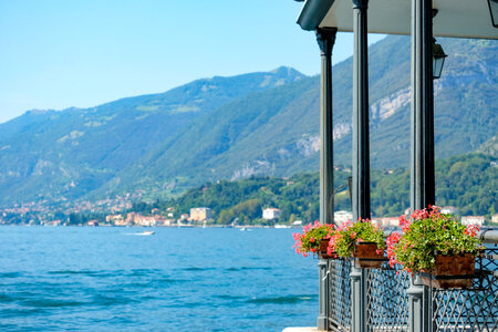 Lake Como Viewed from the Shore photo