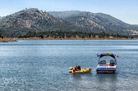 New Hogan Lake of Sierra Nevada California photo