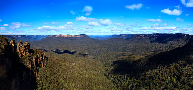 Blue Mountains Landscape in Kamtoomba, New South Wales, Australia photo