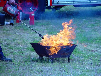 Brazier firefighter lights