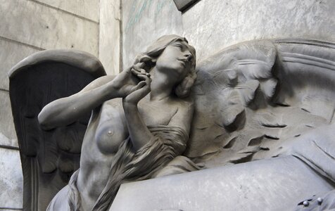 Grave sculpture naked