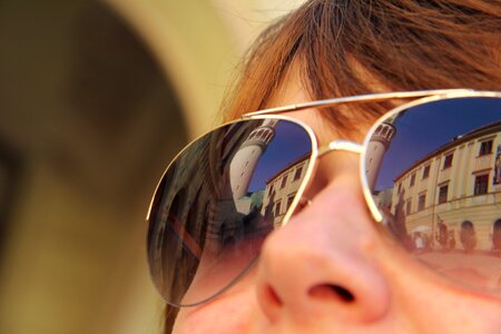Girl sopron hungary reflection