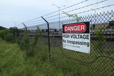 Danger High Voltage Sign photo
