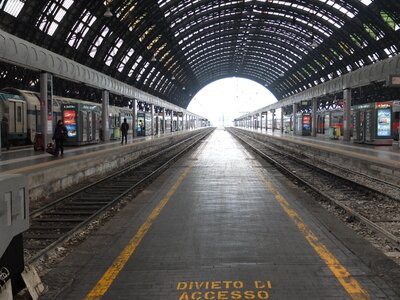 Milan train railway photo