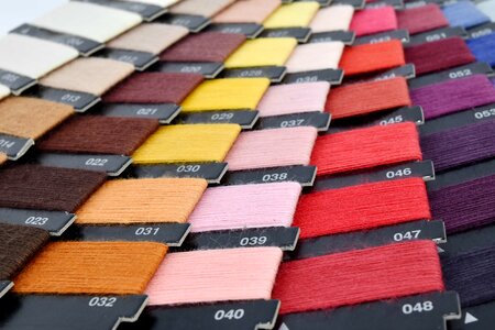 Colorful palette sewing