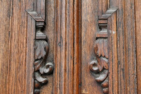 Wooden texture door