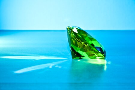 Green blue refraction photo