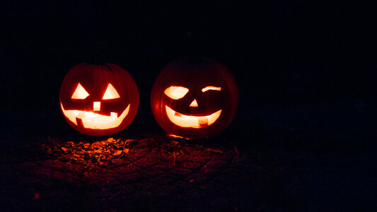 Halloween Jack-O-Lantern Faces photo
