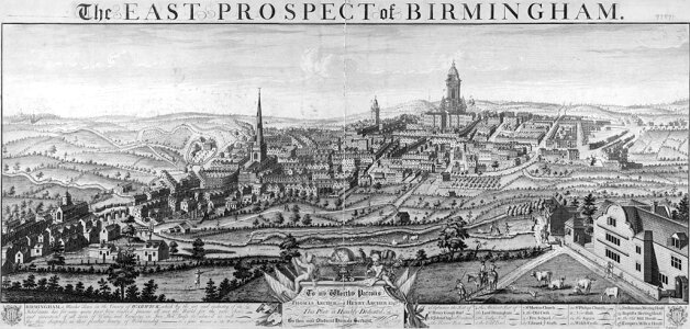 Westley in the East Prospect of Birmingham in 1732