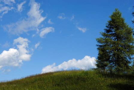 Mountain nature clouds