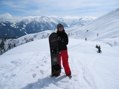 Snowboarders winter snowboarding
