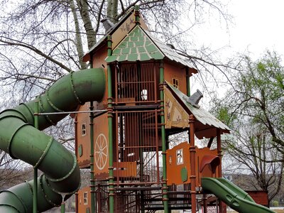 Fun playground wood