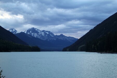 Lake landscape cloudy photo