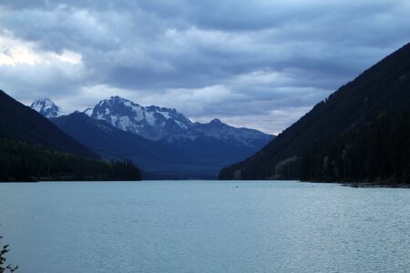 Lake landscape cloudy