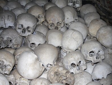 Church crypt bones photo