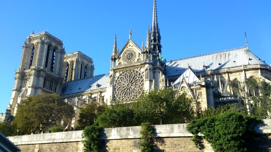 Notre Dame Paris Cathedral Church Gothic Famous photo