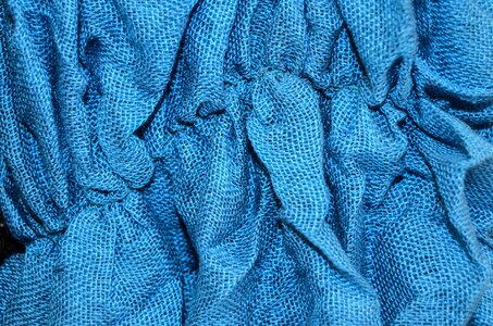 Blue canvas fabric