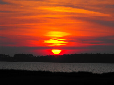Sunset over Tom's Cove in Virginia