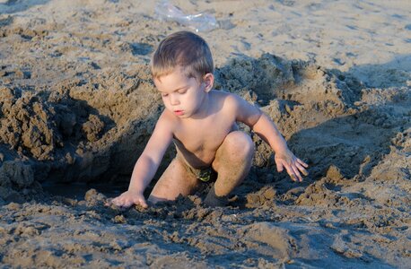 Game beach sand photo