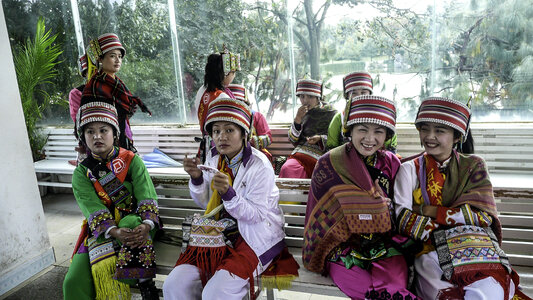 Yi Women in Sichuan, China photo