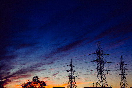 High Voltage Power Lines photo