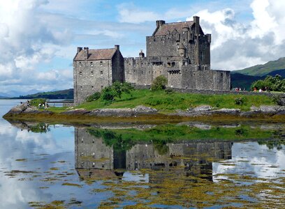 Scotland mirroring water photo