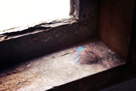 Concrete feather wall