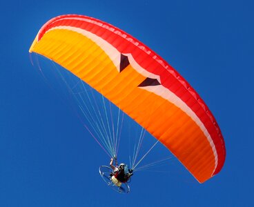 Screen aircraft paragliding photo