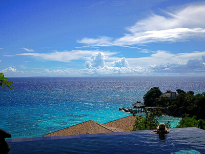 Tropical Resort in the Philippines by the Ocean photo