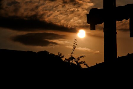 Sunset sky symbol photo