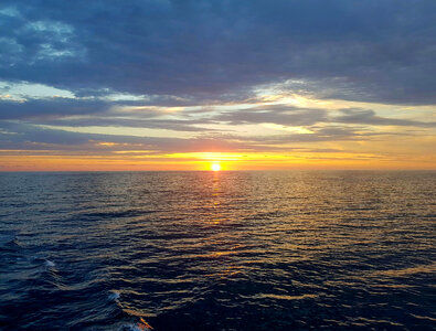 Sunrise over the ocean in Nova Scotia photo