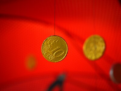 Euro euro coin gold coin