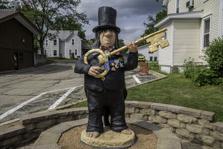 Troll holding a giant key in Mount Horeb photo