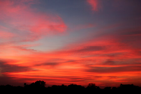 Orange Sky Sunset photo