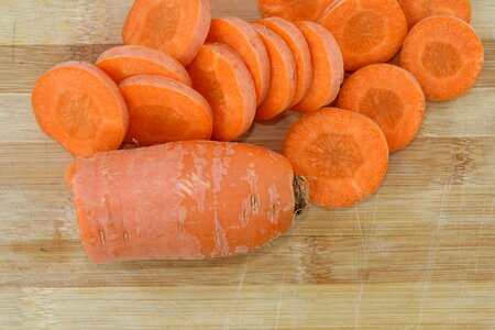 Carrot cooking kitchen table photo