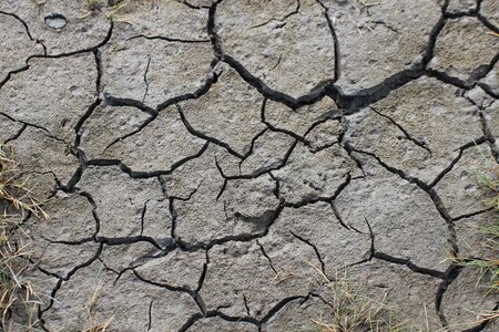 Dehydrated drought ground photo