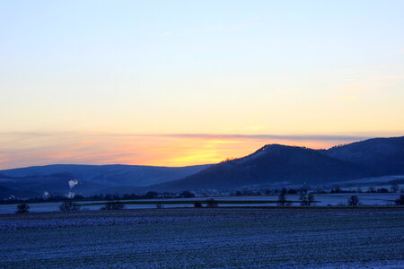 Winter landscape around Goslar photo