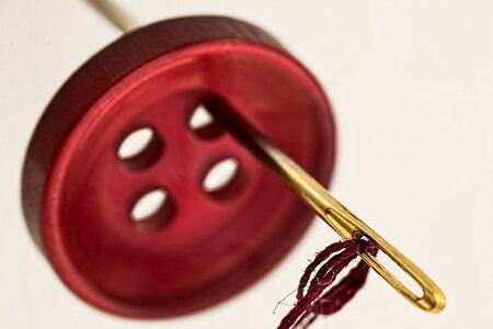 Eye of needle button chores