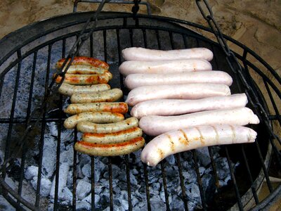 Sizzle grill sausage delicious