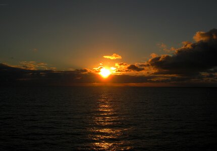 Clouds horizon ocean
