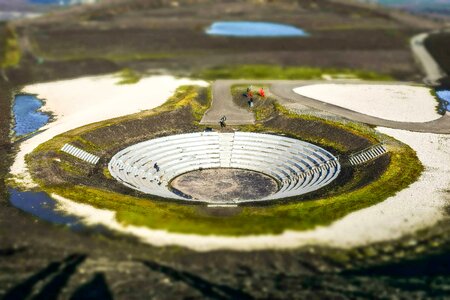 Amphitheater architecture flora