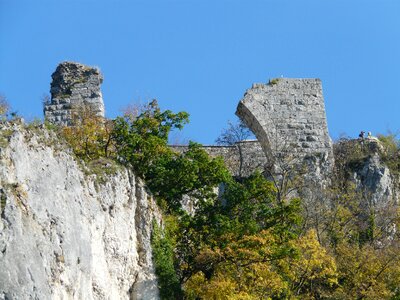 Collapsed ruin hohengerhausen castle photo