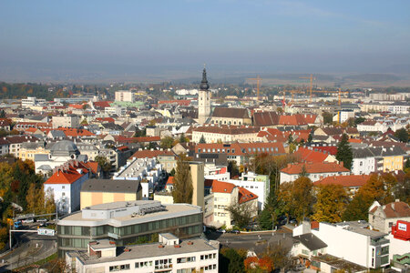 Sankt Pölten city view in Austria