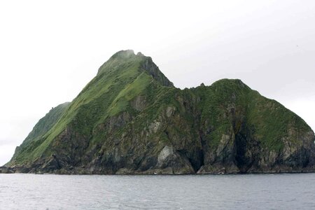 Crest overlooking water
