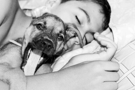 Sleeping dog kid
