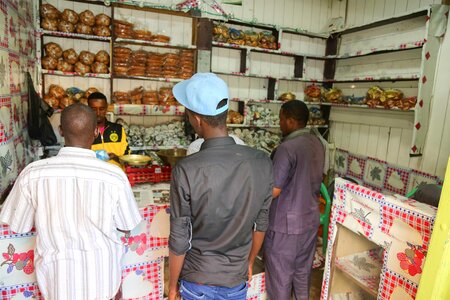 Men market shop photo